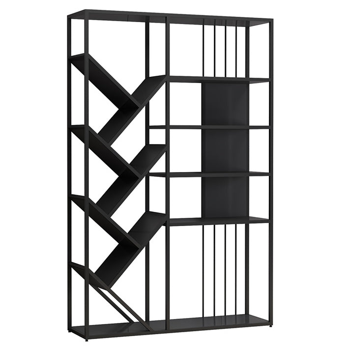 Glam Metal Bookshelf Standard Open Back Bookcase with Shelves