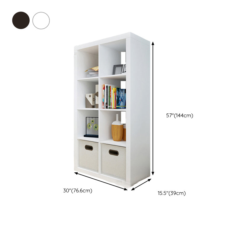 Contemporary Standard Bookshelf Engineered Wood Open Back Bookcase (Drawers not Included)