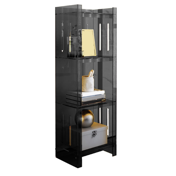 Modern Style Closed Back Bookcase Acrylic Standard Bookshelf
