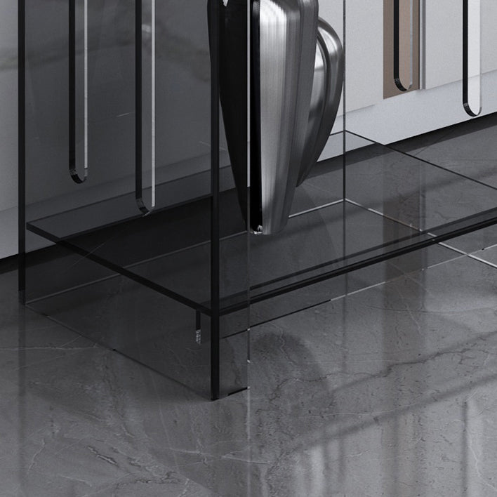 Modern Style Closed Back Bookcase Acrylic Standard Bookshelf