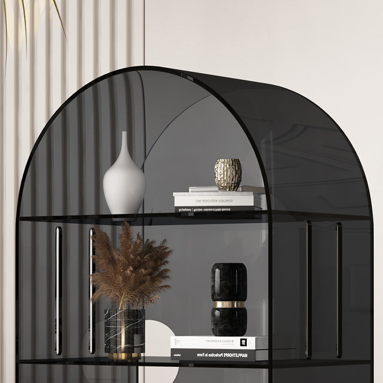 Acrylic Closed Back Standard Bookshelf Modern Style Bookcase