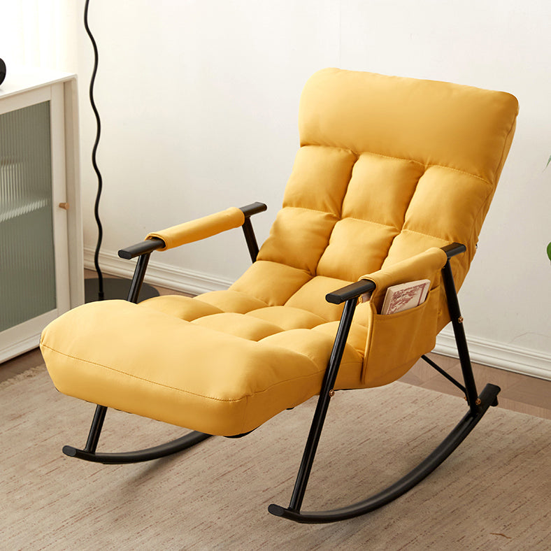 Single Style Rocking Chair Iron Base Lazy Sofa Chair for Living Room