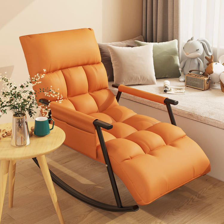 Single Style Rocking Chair Iron Base Lazy Sofa Chair for Living Room