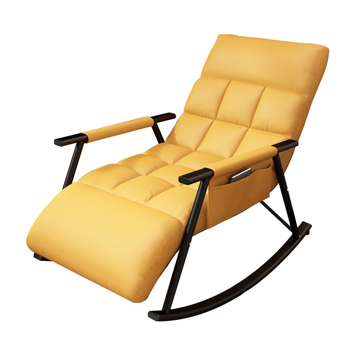 Single Style Rocking Chair Iron Base Lazy Sofa Chair for Living Room