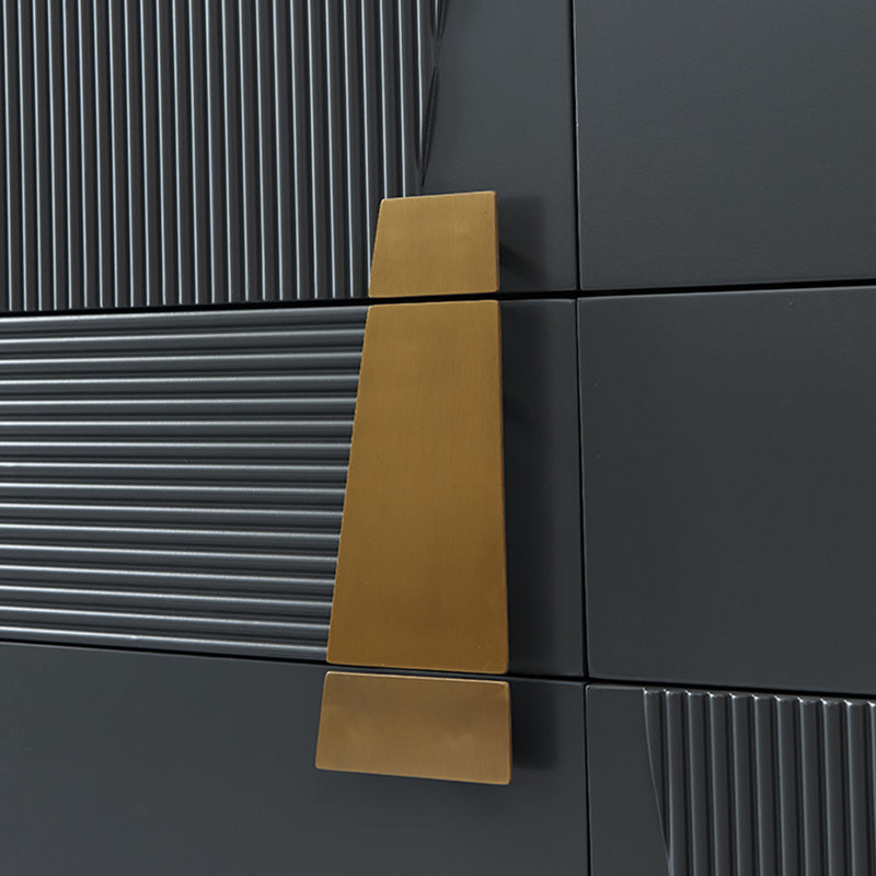 Ultra-Modern Double Dresser Wood Storage Chest Dresser for Bedroom