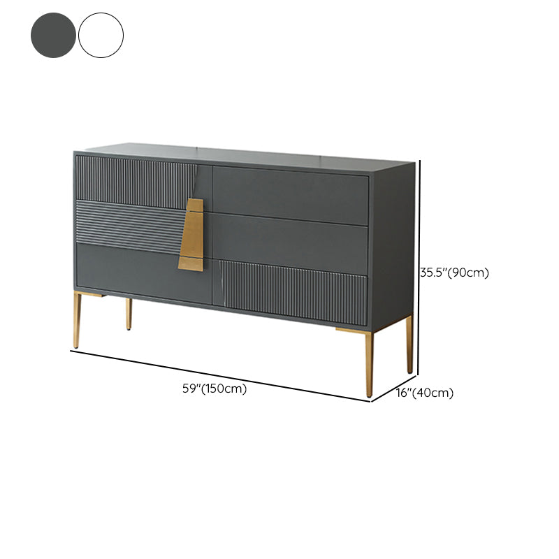 Ultra-Modern Double Dresser Wood Storage Chest Dresser for Bedroom