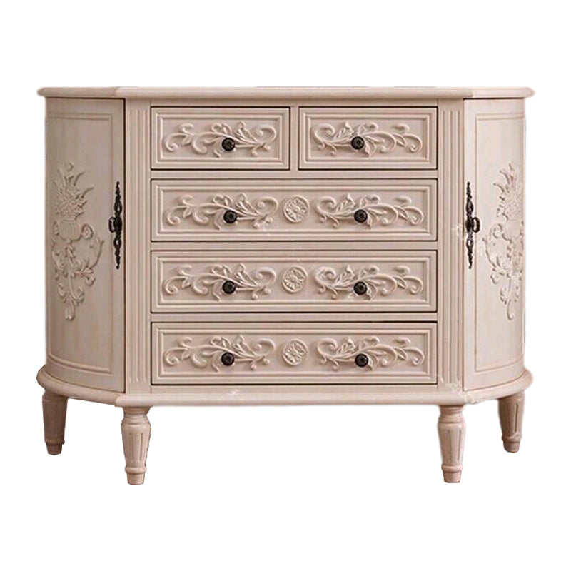 Solid Wood Storage Chest Dresser Traditional Storage Chest with 3/4/5 Drawers