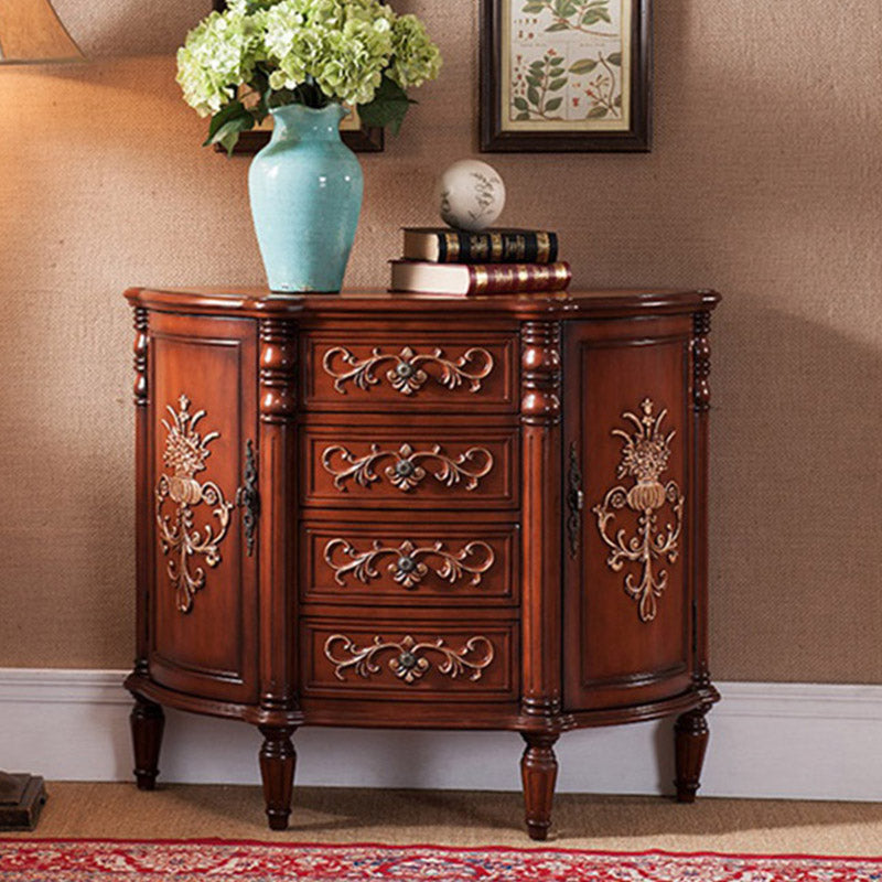 Solid Wood Storage Chest Dresser Traditional Storage Chest with 3/4/5 Drawers