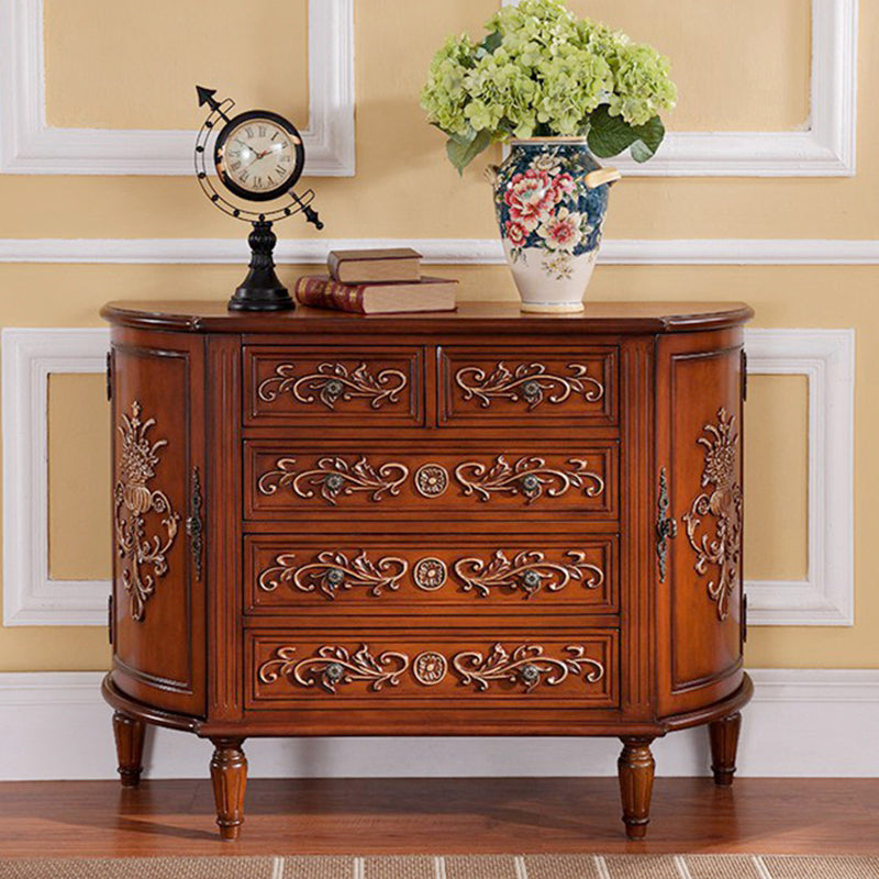 Solid Wood Storage Chest Dresser Traditional Storage Chest with 3/4/5 Drawers