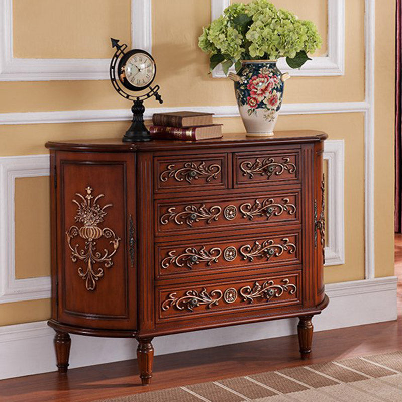 Solid Wood Storage Chest Dresser Traditional Storage Chest with 3/4/5 Drawers