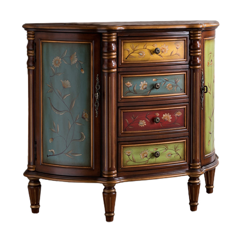 Solid Wood Storage Chest Dresser Traditional Storage Chest with 3/4/5 Drawers