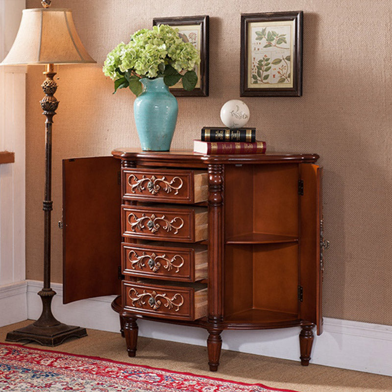 Solid Wood Storage Chest Dresser Traditional Storage Chest with 3/4/5 Drawers