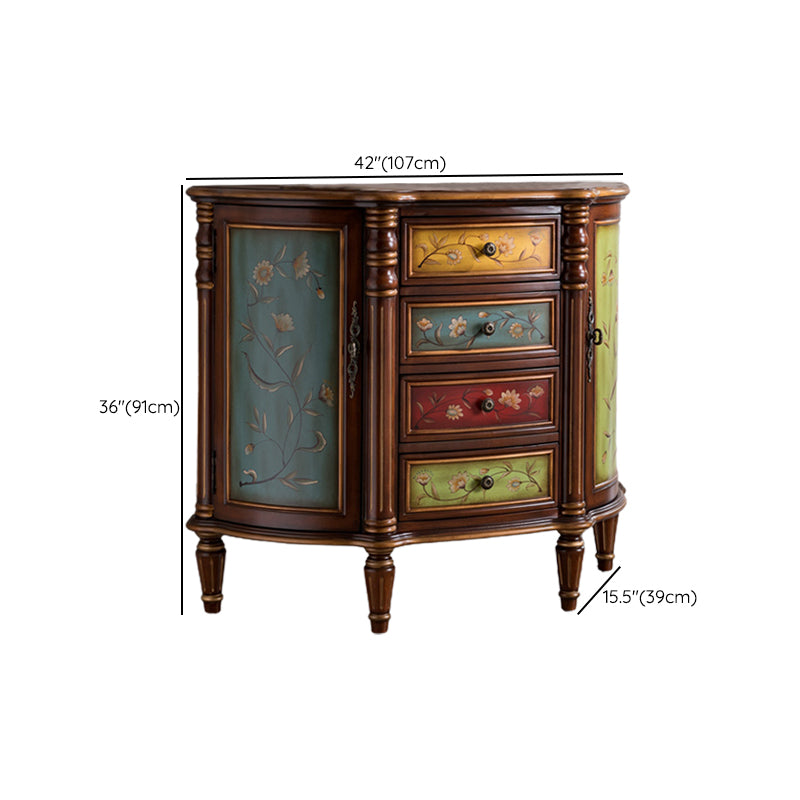 Solid Wood Storage Chest Dresser Traditional Storage Chest with 3/4/5 Drawers