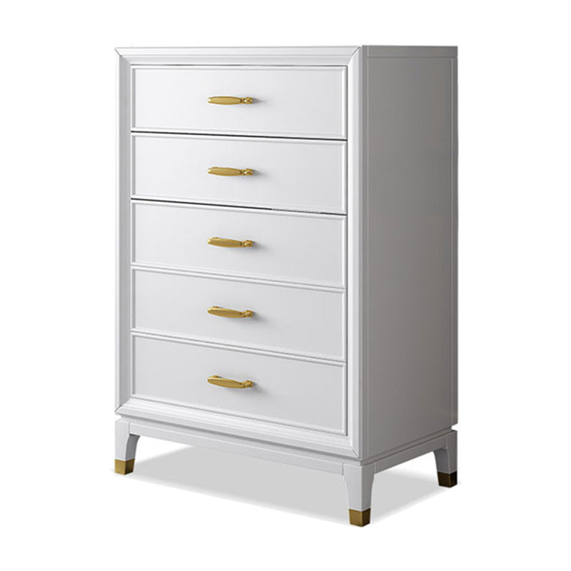 Ultra-Modern Double Dresser White Storage Chest Dresser for Bedroom