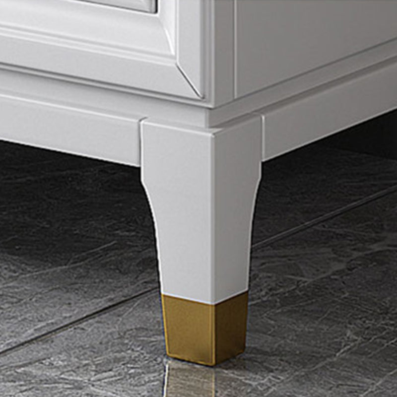 Ultra-Modern Double Dresser White Storage Chest Dresser for Bedroom