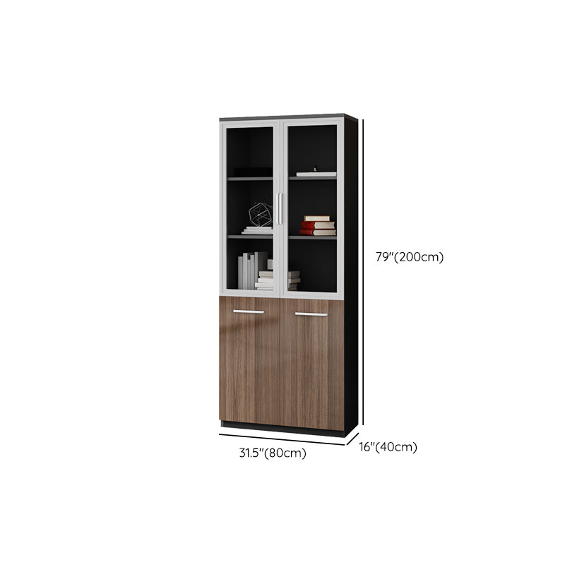 Traditional File Cabinet Wooden Vertical Filing Cabinet with Shelves