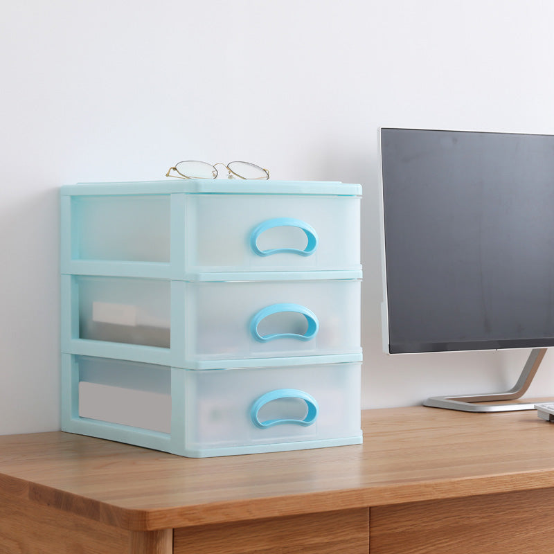 Drawers Filing Cabinet Contrast Color Plastic Vertical Filing Cabinet