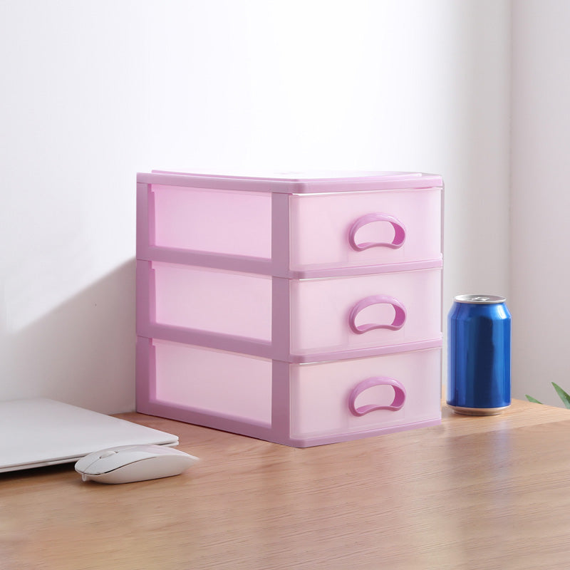 Drawers Filing Cabinet Contrast Color Plastic Vertical Filing Cabinet