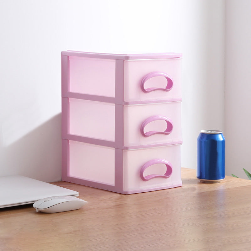 Drawers Filing Cabinet Contrast Color Plastic Vertical Filing Cabinet