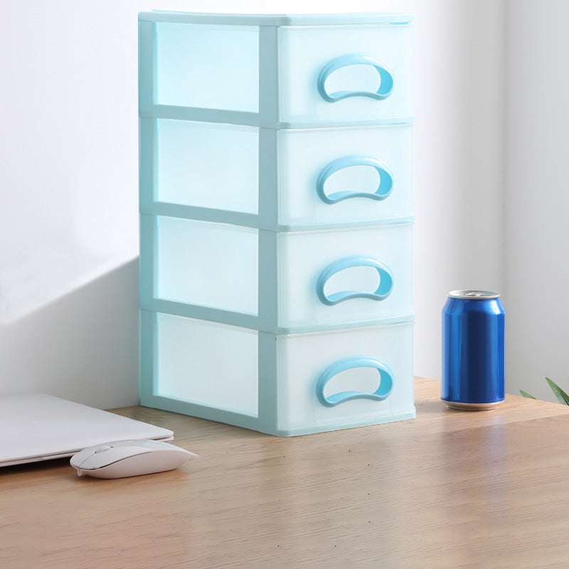 Drawers Filing Cabinet Contrast Color Plastic Vertical Filing Cabinet