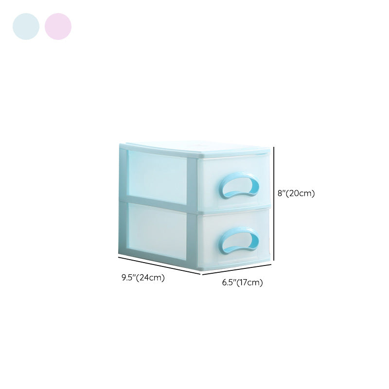Drawers Filing Cabinet Contrast Color Plastic Vertical Filing Cabinet