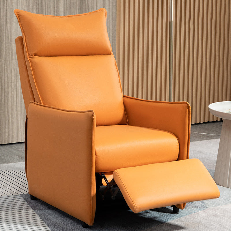Modern Solid Color Standard Recliner Faux Leather Recliner Chair
