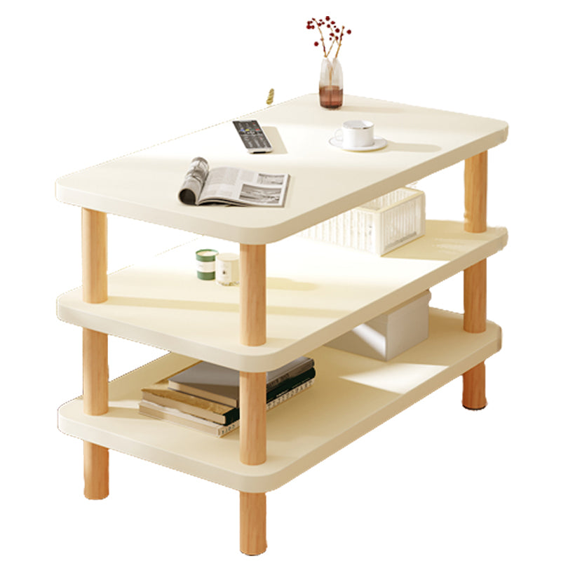 Modern Side Table No Distressing Wood End Table with Storage