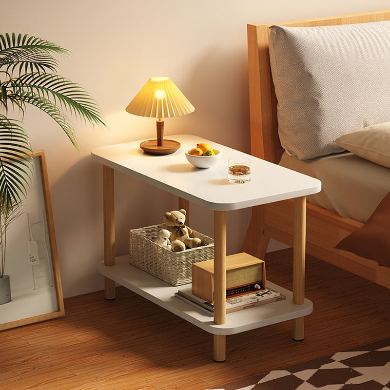 Modern Accent Side Table Storage Wood Side Table for Bedroom