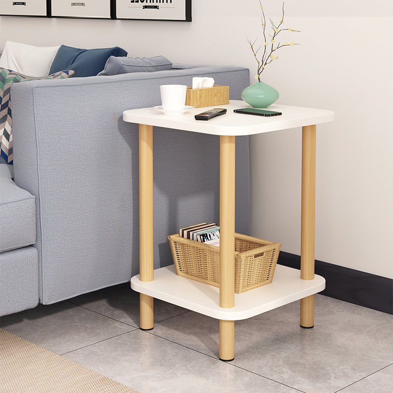 Modern Accent Side Table Storage Wood Side Table for Bedroom