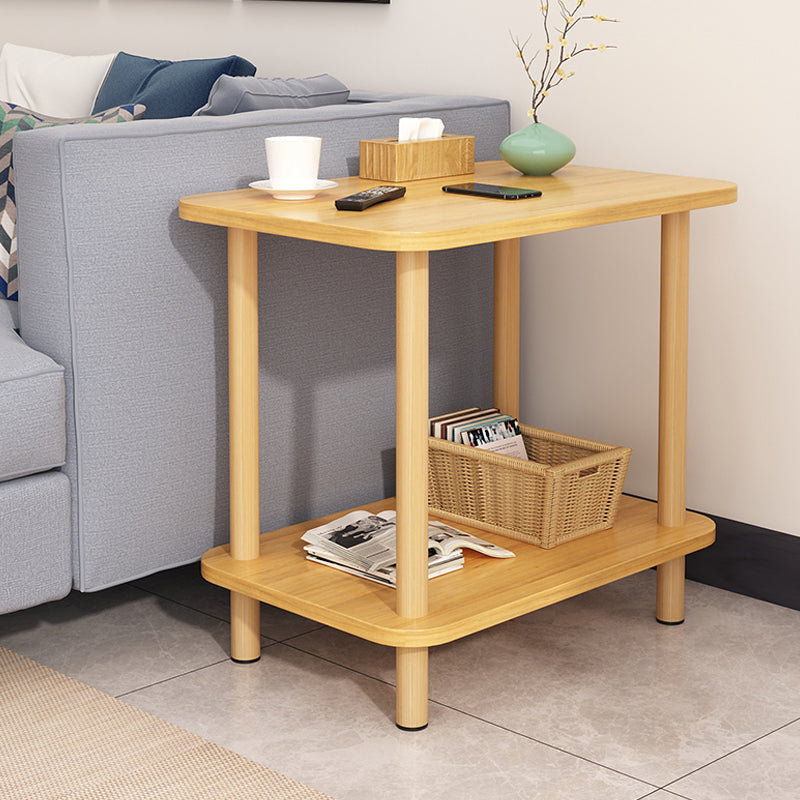 Modern Accent Side Table Storage Wood Side Table for Bedroom