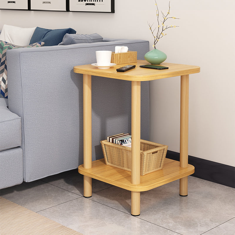 Modern Accent Side Table Storage Wood Side Table for Bedroom