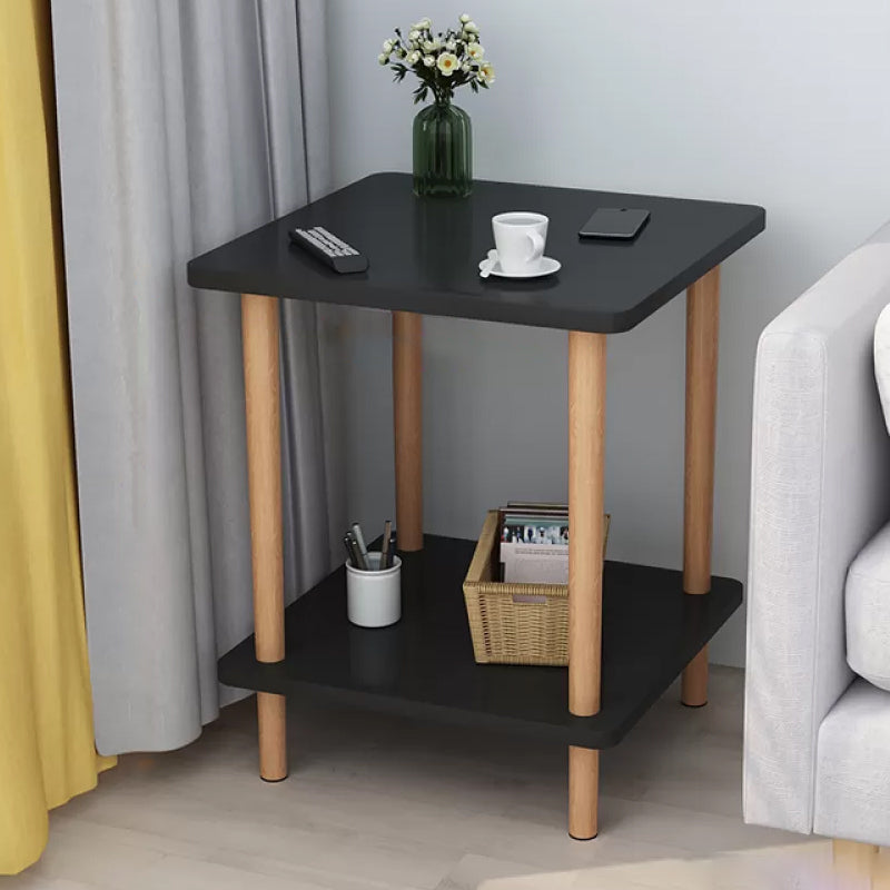 Modern Accent Side Table Storage Wood Side Table for Bedroom