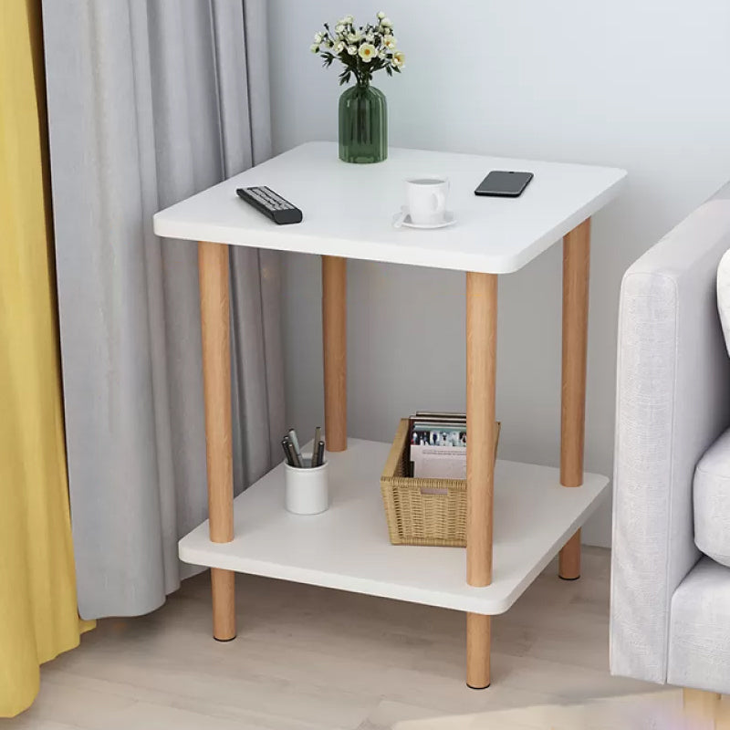 Modern Accent Side Table Storage Wood Side Table for Bedroom