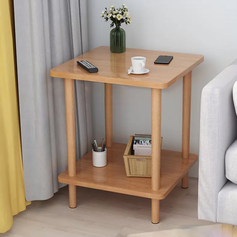 Modern Accent Side Table Storage Wood Side Table for Bedroom