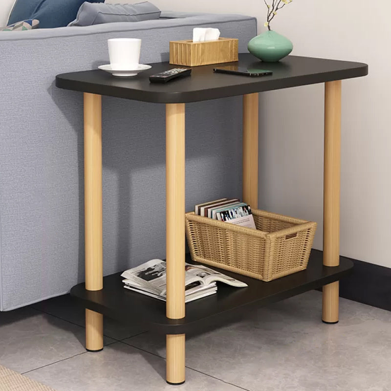Modern Accent Side Table Storage Wood Side Table for Bedroom