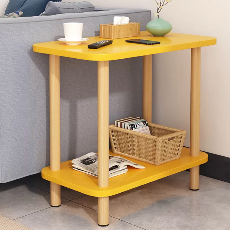 Modern Accent Side Table Storage Wood Side Table for Bedroom