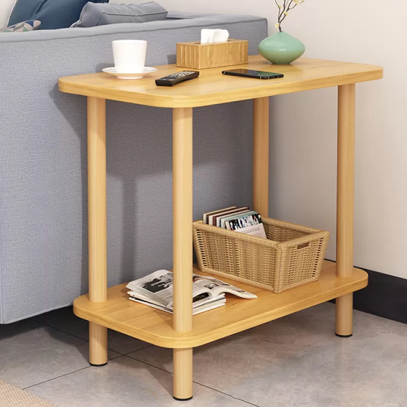 Modern Accent Side Table Storage Wood Side Table for Bedroom