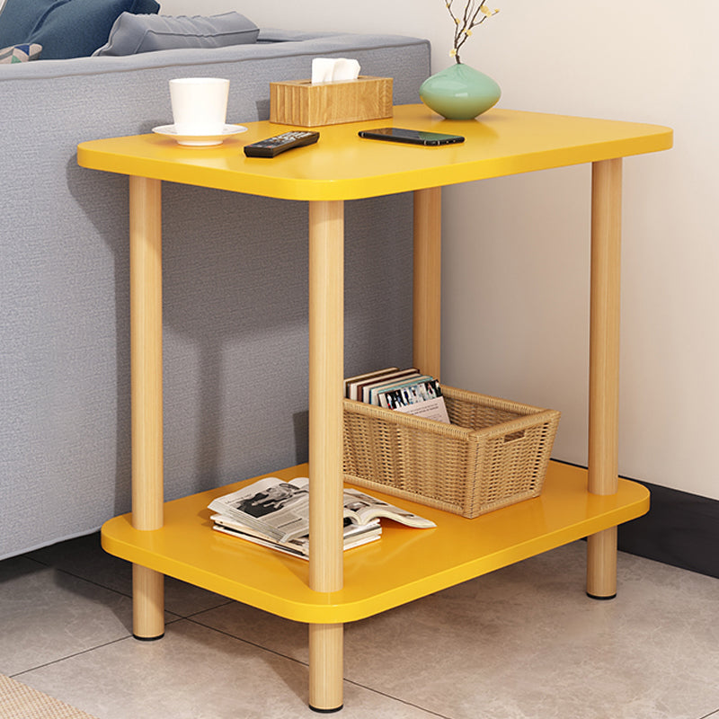 Modern Accent Side Table Storage Wood Side Table for Bedroom