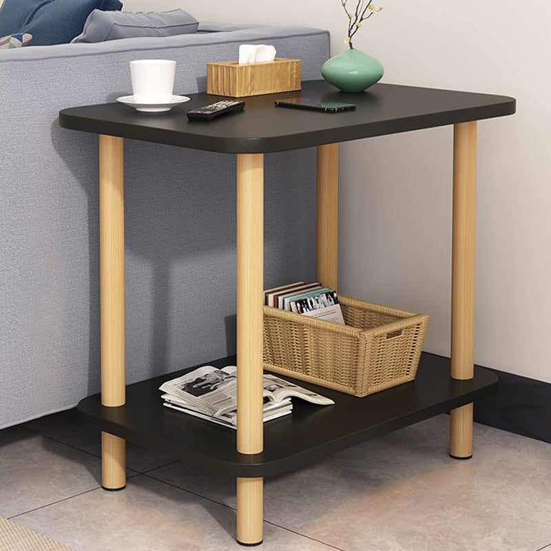 Modern Accent Side Table Storage Wood Side Table for Bedroom