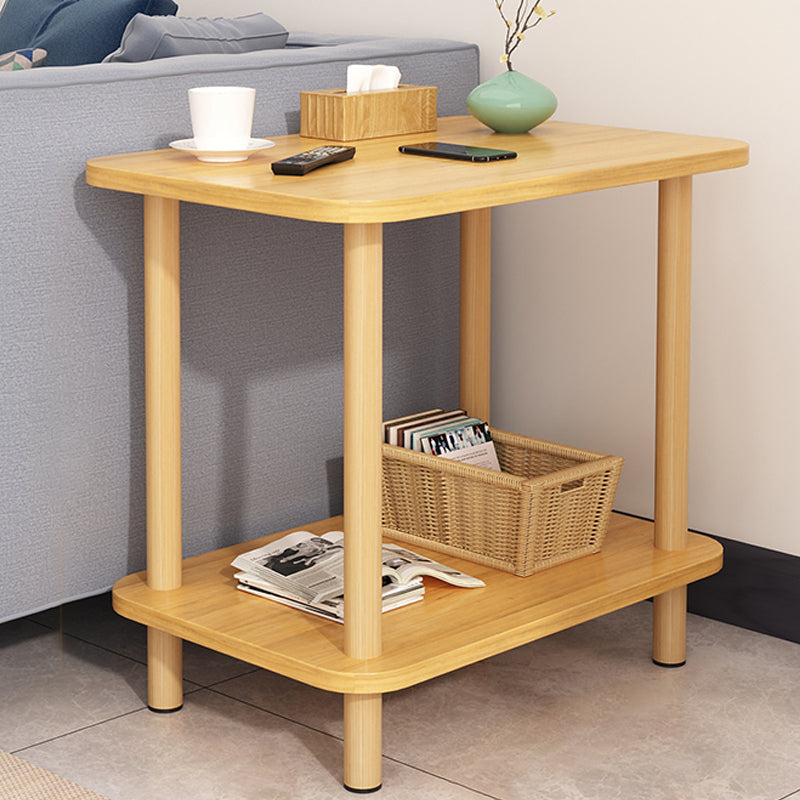Modern Accent Side Table Storage Wood Side Table for Bedroom