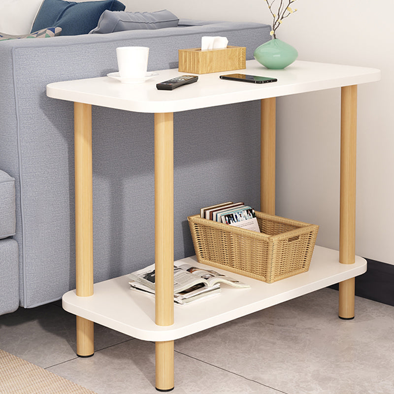 Modern Accent Side Table Storage Wood Side Table for Bedroom