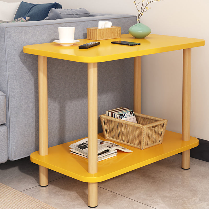Modern Accent Side Table Storage Wood Side Table for Bedroom