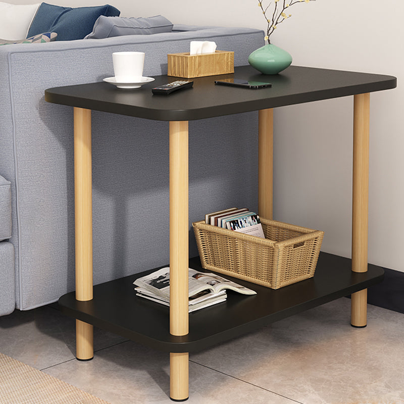 Modern Accent Side Table Storage Wood Side Table for Bedroom