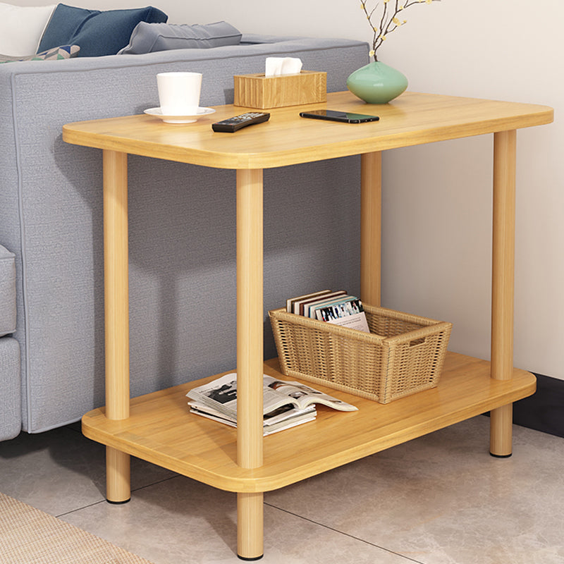 Modern Accent Side Table Storage Wood Side Table for Bedroom