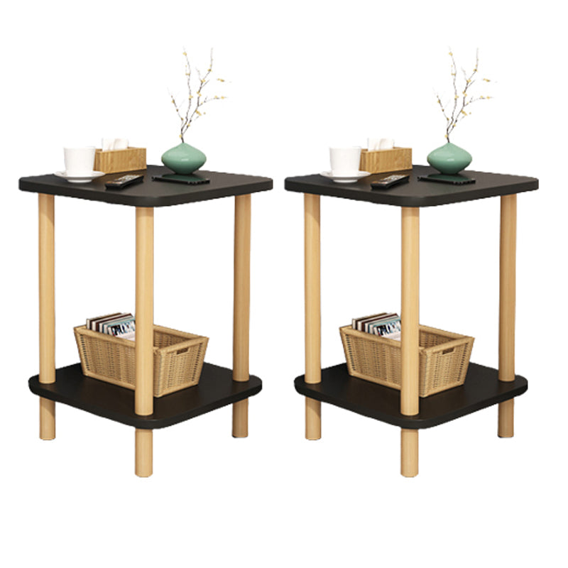 Modern Accent Side Table Storage Wood Side Table for Bedroom