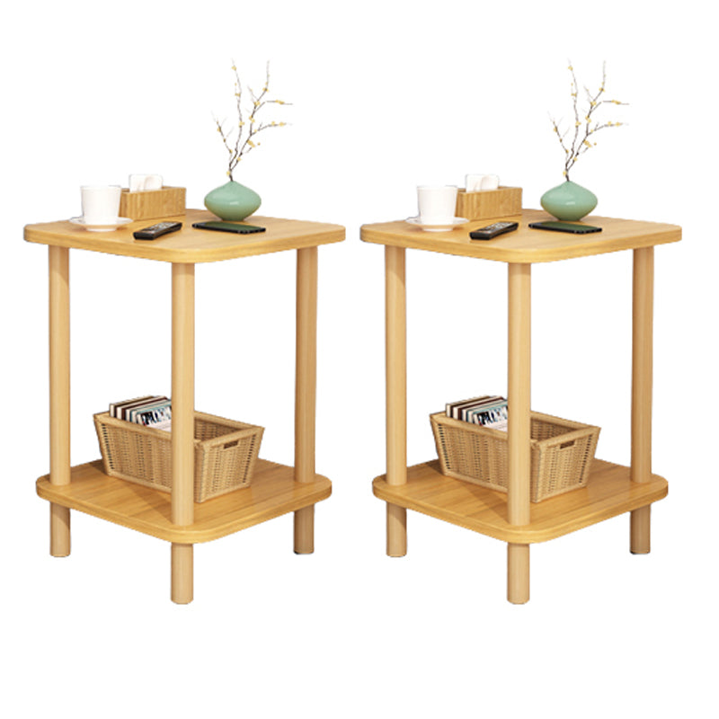 Modern Accent Side Table Storage Wood Side Table for Bedroom