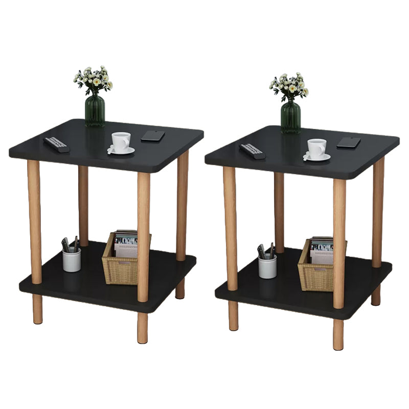 Modern Accent Side Table Storage Wood Side Table for Bedroom