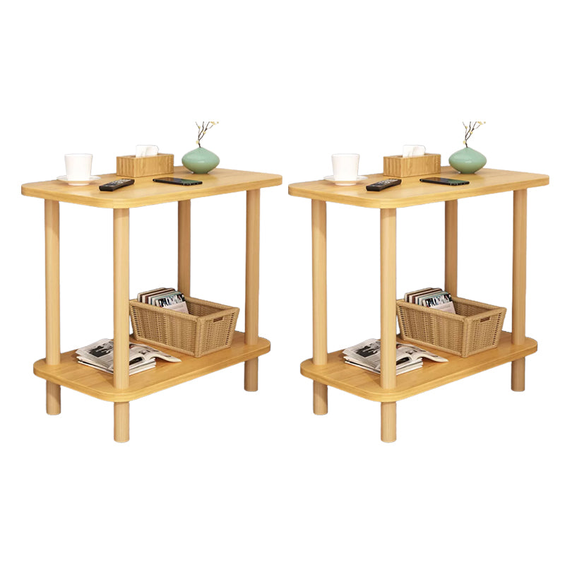 Modern Accent Side Table Storage Wood Side Table for Bedroom