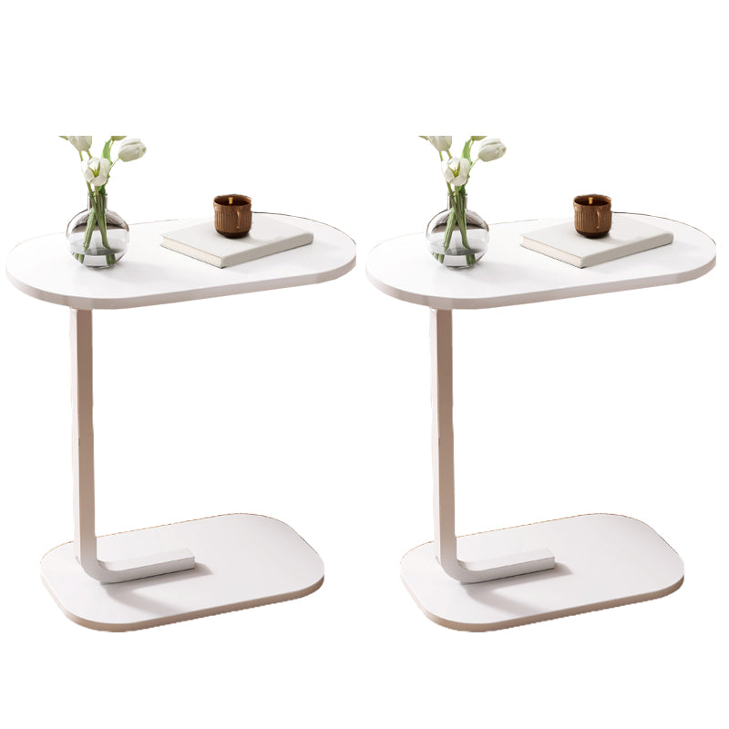 Modernistic Storage End Slide Table for Living Room with Metal Base