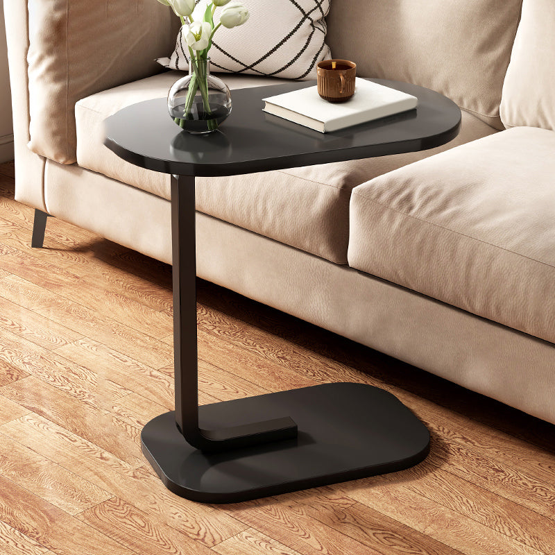 Modernistic Storage End Slide Table for Living Room with Metal Base